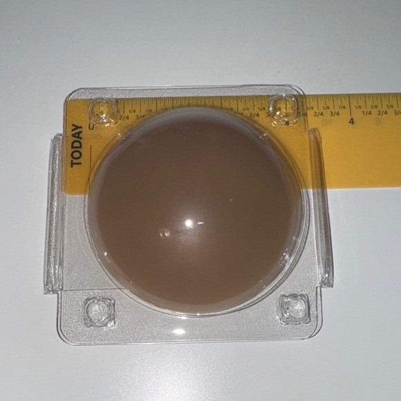 Brown Nipple Covers Pair | Reusable Bra Pads w/ Grip (3”) - Picture 7 of 8